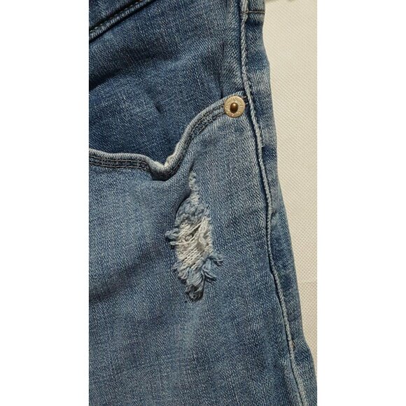 Levi's 525 Womens Jeans Straight Leg Size 4 Distressed Mid Rise 29 X 31.5 - Picture 4 of 8